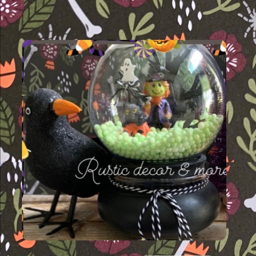 Cauldron with Snow Globe